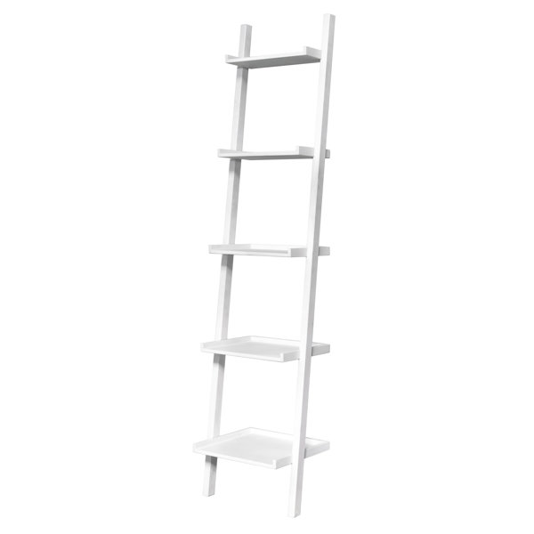 Ebern Designs Finny 191Cm H x 45Cm W Solid Wood Ladder Bookcase Wayfair.co.uk